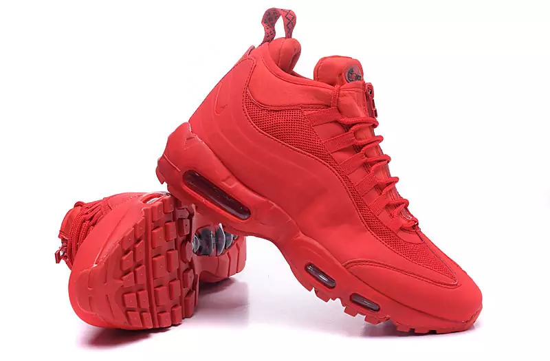 air max sneakerboot patch 95 class flag red,mid air max 95 black volt